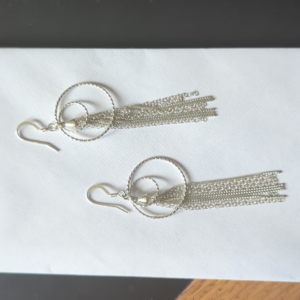 Sterling tassel earrings